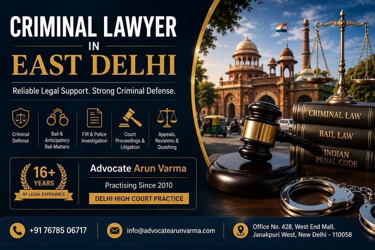 Criminal Lawyer in East Delhi -Advocate Arun Varma