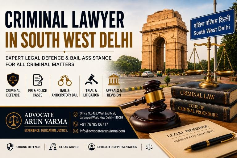 Criminal Lawyer in South West Delhi