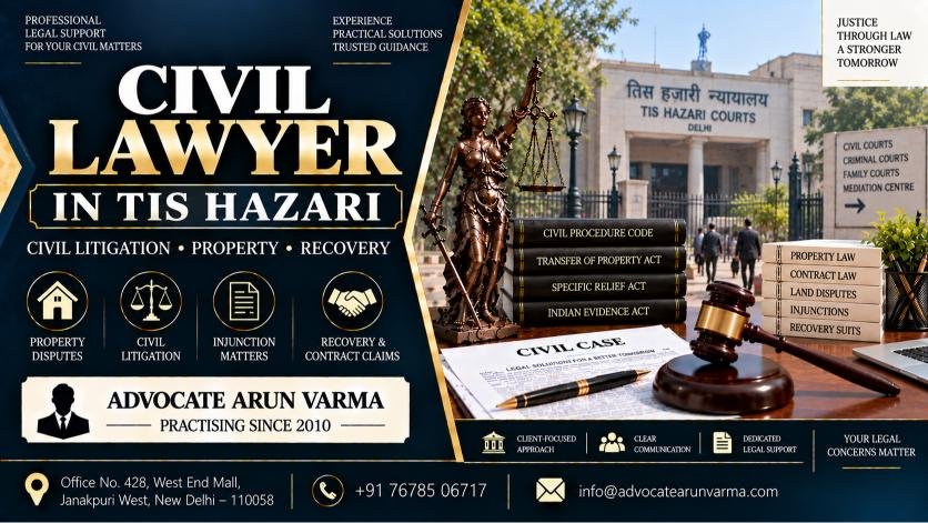 Civil lawyer in Tis Hazari